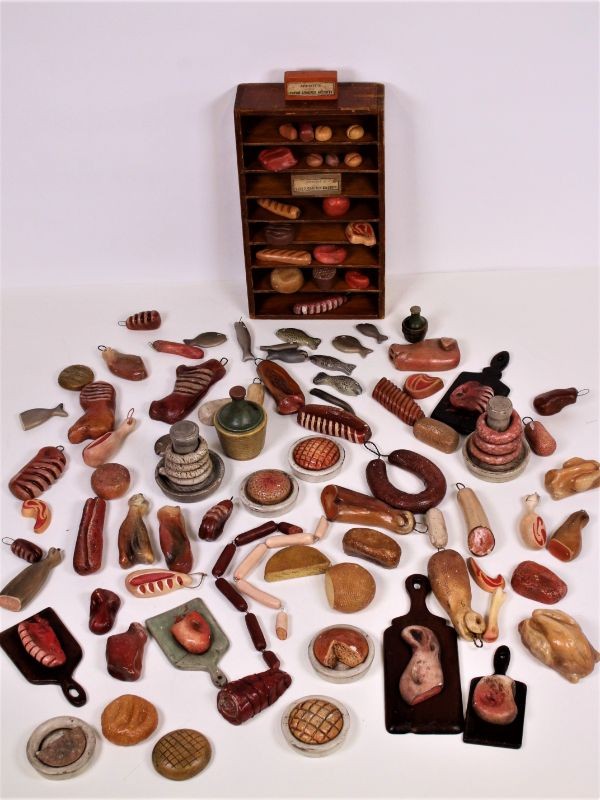 Verzameling miniature voedingswaren